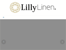 Tablet Screenshot of lillylinen.com